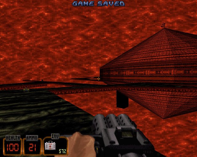 Screenshot from the ''WGMEGA'' (2021) mod for ''Duke Nukem 3D'' (1996)